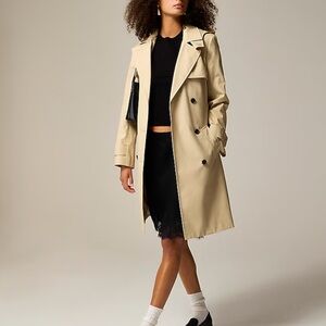 Jcrew trench coat with belt in khaki